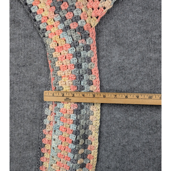 Crochet Snood Scarf Wrap Hoodie Knit Head Wrap Boho Chic Handmade Pastel Neutral main image 7